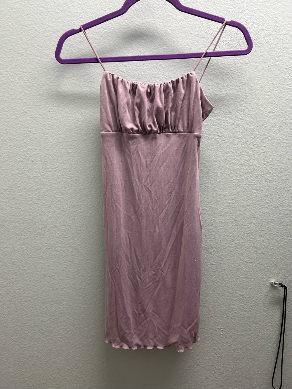 Love Tree Dusty Rose Mini Slip Dress with Spaghetti Straps